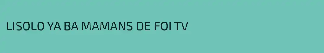 LISOLO YA BA MAMANS DE FOI TV